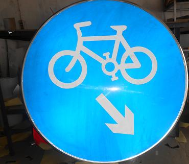 自行车通道交通标志牌